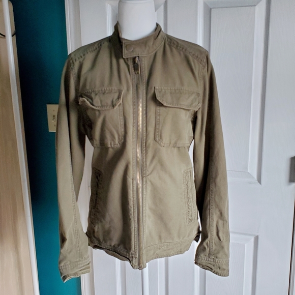 Fossil Army Green Utility Jacket Small EUC - Picture 3 of 13
